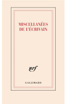 Carnet "Miscellanées de l'écrivain" (papeterie)