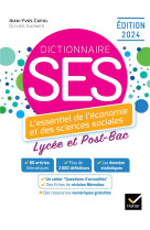 DICO SES - DICTIONNAIRE D-ECONOMIE ET DE SCIENCES SOCIALES - ED. 2024