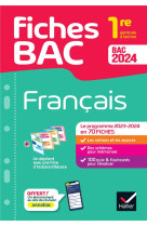 Fiches bac Français 1re générale & techno Bac 2024