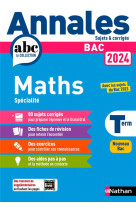 Annales Bac Maths Term. 2024 - Corrigé