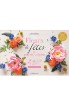 COFFRET FLEURS DE FETES EN PAPIER CREPON