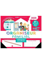 Organiseur familial Mémoniak 2025, calendrier organisation familial mensuel (sept. 2024- déc. 2025)