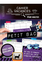 Cahier de vacances (adultes) Petit bac