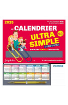 Frigobloc Le mini calendrier Ultra Simple pour une famille organisée ! (de sept. 2024 à déc. 2025)