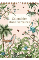 CALENDRIER D-ANNIVERSAIRES - TROPICAL