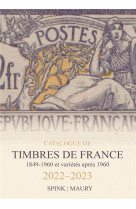 CATALOGUE DE TIMBRES DE FRANCE 2022-2023