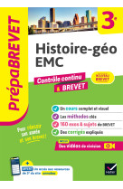 Prépabrevet Histoire-géo EMC 3e - Nouveau Brevet 2025