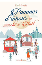 Pommes d'amour au marché de Noël