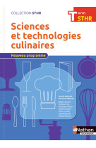 Sciences et technologies culinaires Terminale (STHR) - elève 2017