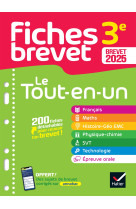 Fiches brevet Le tout-en-un - Nouveau Brevet 2025 (toutes les matières)