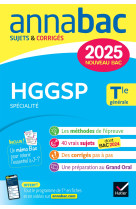 Annales du bac Annabac 2025 HGGSP Tle générale (spécialité)