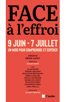 Face à l'effroi 9 juin - 7 juillet - Un mois pour comprendre