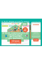 Bloc hebdomadaire organiseur familial Mémoniak Activités pour les enfants, calendrier 12 mois