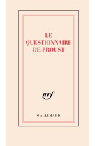 CARNET LE QUESTIONNAIRE DE PROUST (PAPETERIE)