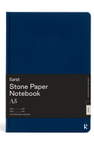 CARNET RIGIDE A5 BLEU NAVY UNI