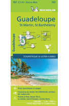 Carte Zoom Guadeloupe - St-Martin - St-Barthélemy