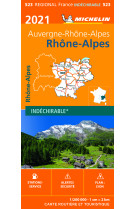 Carte Régionale Rhône-Alpes 2021