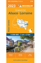 Carte Régionale Alsace, Lorraine 2023