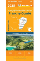 Carte Régionale Franche-Comté 2025