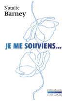 Je me souviens...