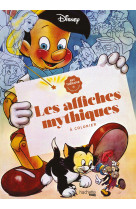 Grand bloc Disney Les affiches mythiques à colorier