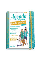 Agenda de poche 2024 de la famille organisée - bleu (de sept. 2023 à déc. 2024)