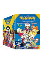 COFFRET Pokémon Diamant Perle / Platine - tomes 1 à 5 + Guide Pokémon