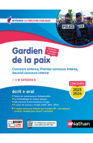 Concours Gardien de la paix Catégorie B - Concours externe, Premier concours interne, Second concours interne (policier adjoint, gen