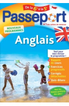 Passeport - Anglais de la 6e à la 5e - Cahier de vacances 2021