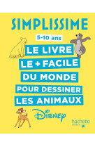 Simplissime  - Le livre pour dessiner les animaux Disney le plus facile du monde