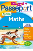 Passeport - Maths de la 5e à la 4e - Cahier de vacances 2021