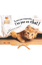 Calendrier Tu peux pas comprendre t'es pas un chat