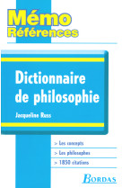 Mémo Références - Dictionnaire de Philosophie