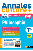 Annales Culture + - Philosophie - Bac 2022