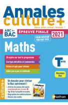 Annales BAC 2021 Maths Terminale - Culture +