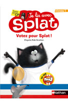 Je lis avec Splat : Votez pour Splat - Niveau 1