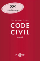 Code civil 2023 122ed édition limitée - Annoté