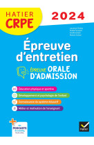 Epreuve d'entretien - CRPE 2024-2025 - Epreuve orale d'admission