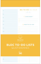 Bloc de to-do lists quotidiennes