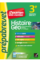 Histoire-géographie EMC 3e - Prépabrevet L'examen avec mention