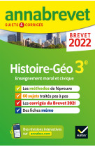 Annales du brevet Annabrevet 2022 Histoire-géographie EMC 3e