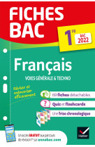 Fiches bac Français 1re générale & techno Bac 2022