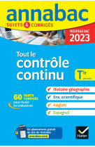 Annales du bac Annabac 2023 Tout le contrôle continu Tle générale