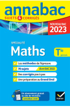 Annales du bac Annabac 2023 Maths Tle générale (spécialité)