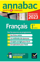 Annales du bac Annabac 2023 Français 1re technologique