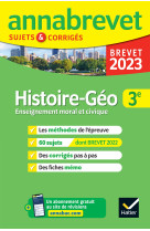 Annales du brevet Annabrevet 2023 Histoire-géographie EMC 3e