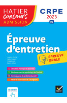 Epreuve d'entretien - CRPE 2023- Epreuve orale d'admission