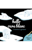 Hello l'ours blanc cartes à gratter