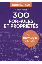 Petit livre de - 300 formules et propriétés pour la spécialité physique-chimie du bac