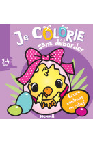 Je colorie sans déborder (2-4 ans) - Pâques - Avec gros contours en relief ! - Tome 56